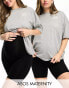 Фото #2 товара ASOS DESIGN Maternity 2 pack basic legging shorts in black