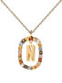 Фото #1 товара Beautiful gold plated necklace letter "N" LETTERS CO01-273-U (chain, pendant)