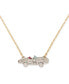 ფოტო #1 პროდუქტის Two-Tone Pavé Car Mini Pendant Necklace, 16" + 3" extender