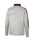 Фото #2 товара Men's Gray and Maroon Texas A&M Aggies Bushwood Fleece Quarter-Zip Jacket