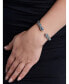 London Blue Topaz & Bali Ubud Cuff Bracelet in Sterling Silver and 18K Gold