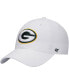 Men's White Green Bay Packers Clean Up Adjustable Hat