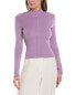 Oscar De La Renta Mock Neck Silk-Blend Sweater Women's