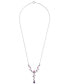 ფოტო #3 პროდუქტის Multi-Gemstone 17" Lariat Necklace (5-5/8 ct. t.w.) in Sterling Silver