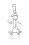 Фото #1 товара Silver pendant Skateboardista SVLP1002XI20000