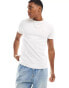 Фото #1 товара Calvin Klein stretch slim fit t-shirt in white