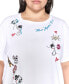 Фото #3 товара Plus Size Embroidered T-Shirt, Created for Macy's