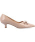 Women's Lutana Wide Width Pointed Toe Kitten Heel Pumps