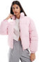 Фото #1 товара Bershka padded jacket in pale pink