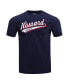 Фото #2 товара Men's Navy Howard Bison Script Tail T-shirt