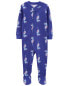 Фото #1 товара Toddler 1-Piece Peacock 100% Snug Fit Cotton Footie Pajamas 4T