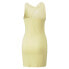 Фото #2 товара Puma Classics Ribbed Sleeveless T-Shirt Dress Womens Beige Casual 53807942