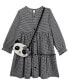 Фото #2 товара Little Girls Knit Dress with Bag