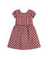 ფოტო #1 პროდუქტის Girls' Short Sleeve Button Back Schoolgirl Dress, Infant