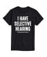 ფოტო #1 პროდუქტის Hybrid Apparel Selective Hearing Men's Short Sleeve Tee