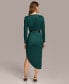 ფოტო #2 პროდუქტის Women's Boat-Neck Side-Shirred Dress