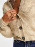 Фото #7 товара JDY v neck ribbed cardigan in beige