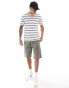 Фото #4 товара Brave Soul horizontal stripe t-shirt in white & black