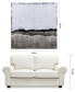 White Atmosphere Textured Metallic Hand Painted Wall Art by Martin Edwards, 48" x 48" x 2"