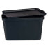 Storage Box with Lid Anthracite Plastic 24 L 29,3 x 24,5 x 45 cm (6 Units)