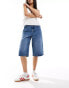 Фото #1 товара Noisy May denim skater short mid wash blue