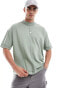 ASOS DESIGN oversized t-shirt with seam detailing in mid green