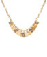 Фото #1 товара Gold-Tone Pavé & Logo Heart Charm Statement Necklace, 18" + 2" extender