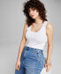 ფოტო #1 პროდუქტის Women's Scalloped Scoop-Neck Bodysuit, Created for Macy's