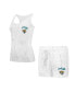 Фото #1 товара Women's Jacksonville Jaguars Quartz Hacci Knit Tank Top Shorts Sleep Set