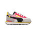 Фото #1 товара Puma Future Rider Splash Ac Infant Girls Grey, Pink Sneakers Casual Shoes 38185