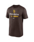 Фото #3 товара Men's Brown San Diego Padres 2022 Postseason Authentic Collection Dugout T-shirt