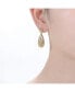 ფოტო #2 პროდუქტის Rhodium and 14K Gold Plated Cubic Zirconia Drop Earrings