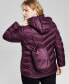 Фото #2 товара Куртка пуховая Charter Club женская плюс размер с капюшоном, упаковываемая, созданная для Macy's