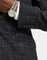Фото #10 товара ASOS DESIGN skinny suit jacket in crosshatch in black