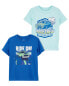 Фото #1 товара Toddler 2-Pack Racecar & Monster Truck Graphic Tees 2T