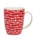 Фото #6 товара Peppermint Candy 16 oz Mugs Set of 6, Service for 6