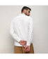 Men's Ivory White Foil-Creased Shirt Белый, Средний - фото #8