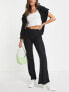 Фото #1 товара Pieces jersey flared trouser in black
