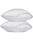 Фото #1 товара Cotton Polyester and Cotton Blend Sateen White Zippered Pillow Protector Queen Set of 2
