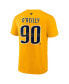 Фото #3 товара Men's Ryan O'Reilly Gold Nashville Predators Authentic Stack Name and Number T-shirt