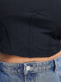 Фото #3 товара Vero Moda Curve corset stitch top in black