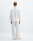 ფოტო #2 პროდუქტის Women's Linen Pajama Shirt