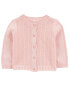 Фото #1 товара Baby Pointelle Button-Front Sweater Knit Cardigan 3M