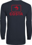 40% Off Costa Del Mar Emblem Marlin Long Sleeve Fishing T-shirt |Navy| Free Ship