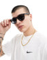 Фото #1 товара Nike Wave round sunglasses in matte black with grey lenses