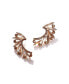 Women's Brown Embellished Cluster Drop Earrings