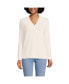 Фото #2 товара Women's Cashmere Vneck Pullover Sweater