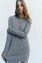 Фото #5 товара Платье мини из мягкой вязаной ткани ZARA
