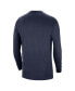 Фото #4 товара Men's Navy Georgetown Hoyas Seasonal Max90 2-Hit Long Sleeve T-shirt