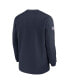 ფოტო #3 პროდუქტის Men's Navy Chicago Bears 2023 Sideline Throwback Heavy Brushed Waffle Long Sleeve Top